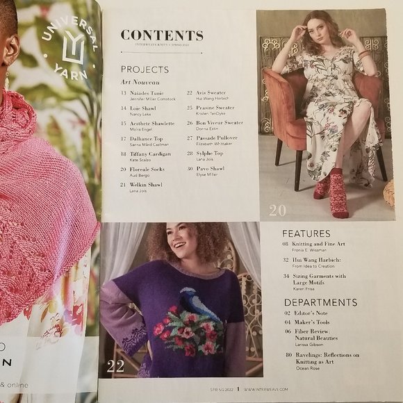 Interweave Knits Spring 2022 issue - Picture 2 of 3